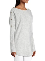 Arna Buttoned Longline Sweater