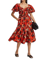 Funke Floral Midi-Dress