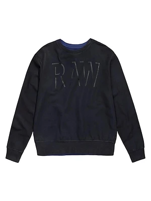 Coated Logo Crewneck Sweatshirt