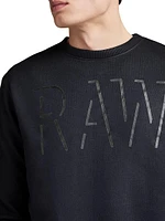 Coated Logo Crewneck Sweatshirt