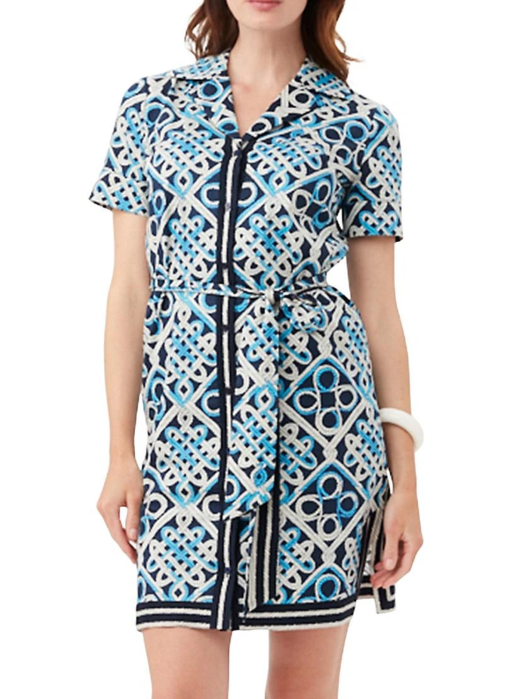 Annabel Printed Shirtdress