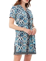 Annabel Printed Shirtdress