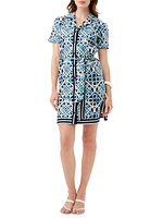 Annabel Printed Shirtdress