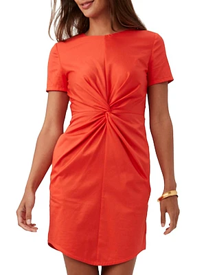 Crew Twist-Front Sheath Dress