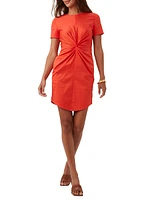 Crew Twist-Front Sheath Dress