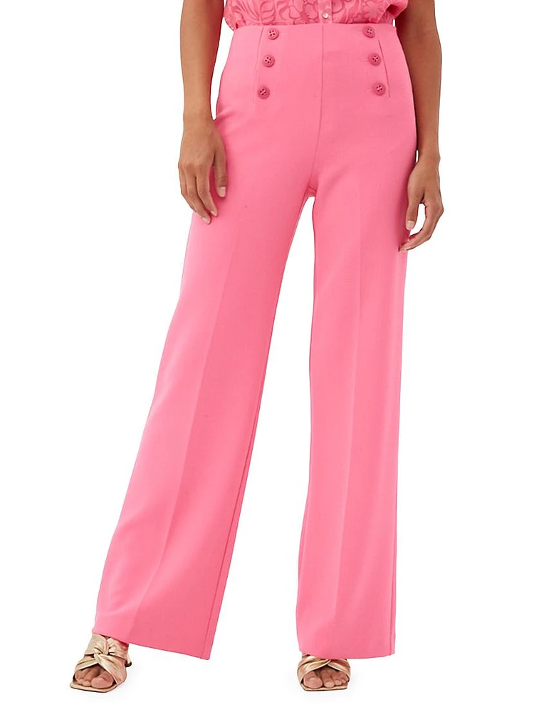 Saltie Wide-Leg Suiting Pants