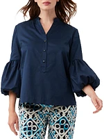 Freshwater Puff-Sleeve Top