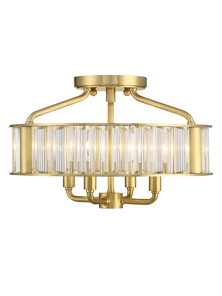 Libby Langdon x Crystorama Farris 4-Light Ceiling Mount