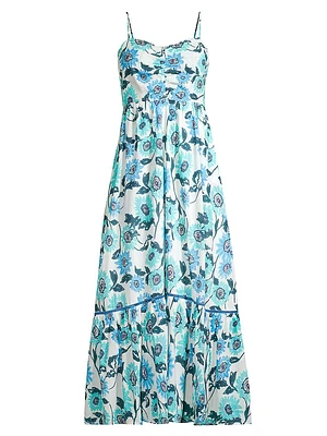 Toronto Floral Cotton Midi-Dress