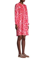 Talia Smocked Long-Sleeve Cotton Dress