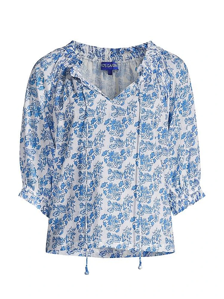 Havana Floral Cotton Top