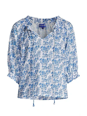 Havana Floral Cotton Top