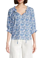 Havana Floral Cotton Top