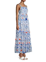 Ester Tiered Cotton Maxi Dress