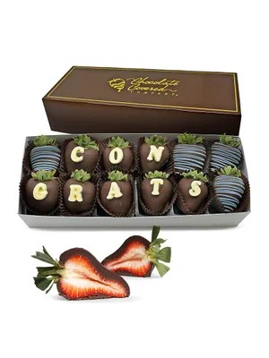Congrats 12-Count Belgian Chocolate Covered Strawberries