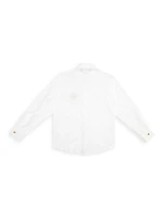 Little Boy's & Medusa Embroidered Button-Up Shirt