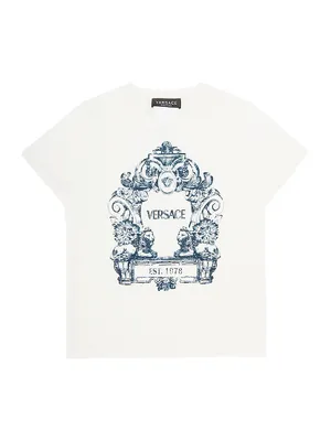 Little Girl's & Logo Baroque T-Shirt