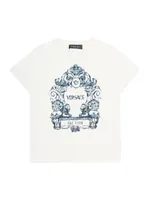 Little Girl's & Logo Baroque T-Shirt