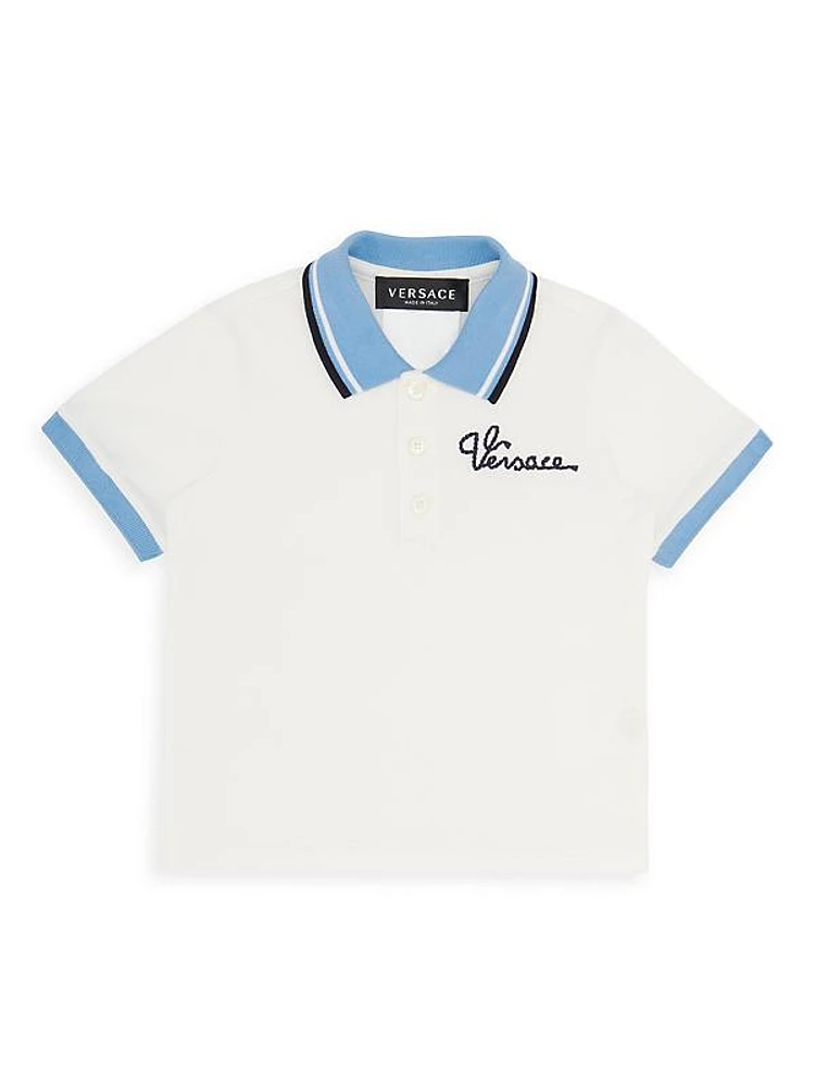 Baby Boy's Logo Piqué Polo