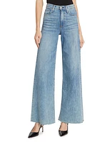 Sofie High-Stretch Wide-Leg Jeans