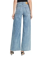 Sofie High-Stretch Wide-Leg Jeans