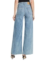 Sofie High-Stretch Wide-Leg Jeans