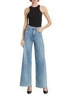 Sofie High-Stretch Wide-Leg Jeans