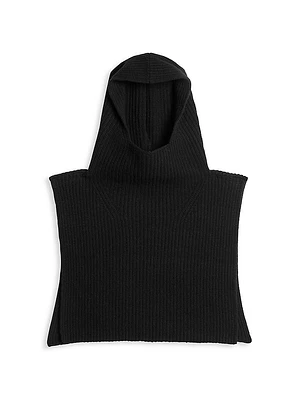 Ps24 Ribbed Wool Hooded Bib