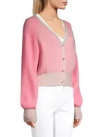 Moana Two-Tone Cashmere Cardigan