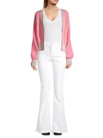 Moana Two-Tone Cashmere Cardigan