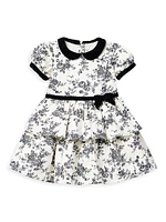 Baby Girl's, Little Girl's & Toile Cotton Satin Dress