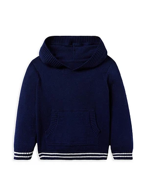 Baby Boy's, Little Boy's & Boy's Striped-Trim Hooded Sweater