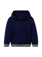 Baby Boy's, Little Boy's & Boy's Striped-Trim Hooded Sweater