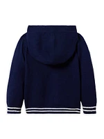 Baby Boy's, Little Boy's & Boy's Striped-Trim Hooded Sweater