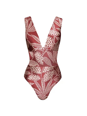 Romy Lace-Up One-Piece Swimsuit