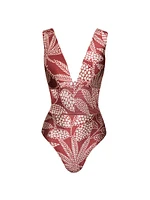 Romy Lace-Up One-Piece Swimsuit