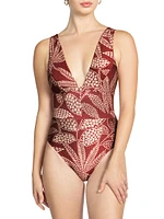 Romy Lace-Up One-Piece Swimsuit