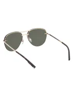 64MM Aviator Sunglasses