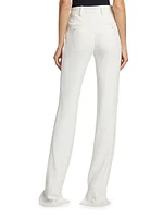 Slit-Inseam Straight-Leg Trousers