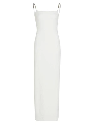 Off-The-Shoulder Slip Gown
