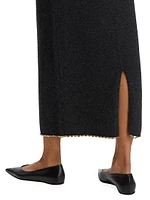 Wool-Cashmere Chainlink Maxi Skirt