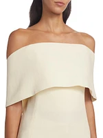 Wool-Blend Off-The-Shoulder Top