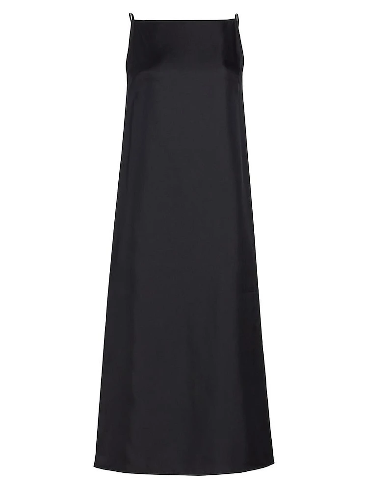 Sulum Silk Sleeveless Midi-Dress