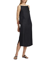 Sulum Silk Sleeveless Midi-Dress