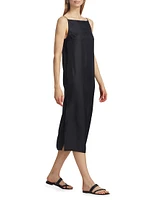 Sulum Silk Sleeveless Midi-Dress