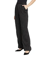 Enyo Stripe Linen-Blend Pants