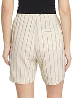 Hada Stripe Linen-Blend Shorts