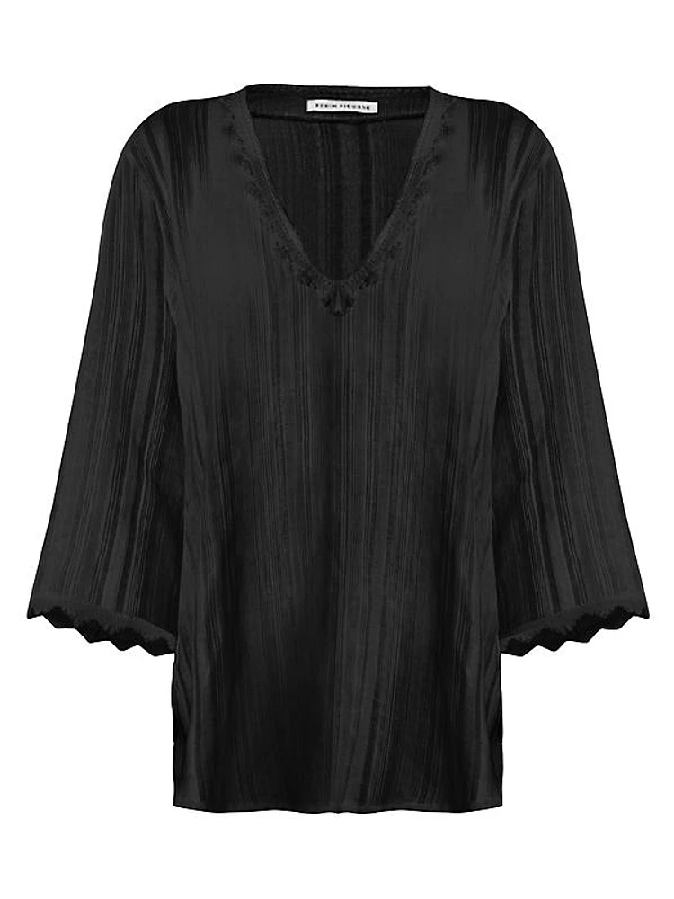 Jo Lace-Trimmed Cover-Up Tunic