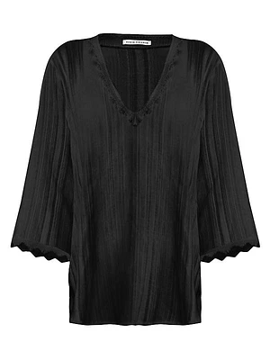 Jo Lace-Trimmed Cover-Up Tunic