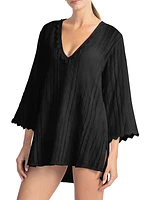 Jo Lace-Trimmed Cover-Up Tunic